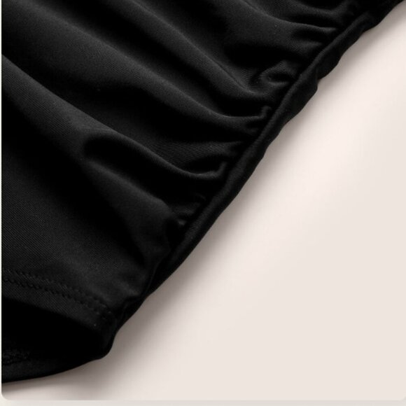 BloomChic Plus Size 2XL Leopard Patchwork Bowknot Side One Piece Swimsuit - Picture 7 of 7